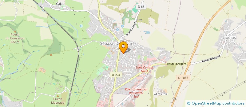 localisation de l'entreprise AMO SUD-OUEST  BOZOULS