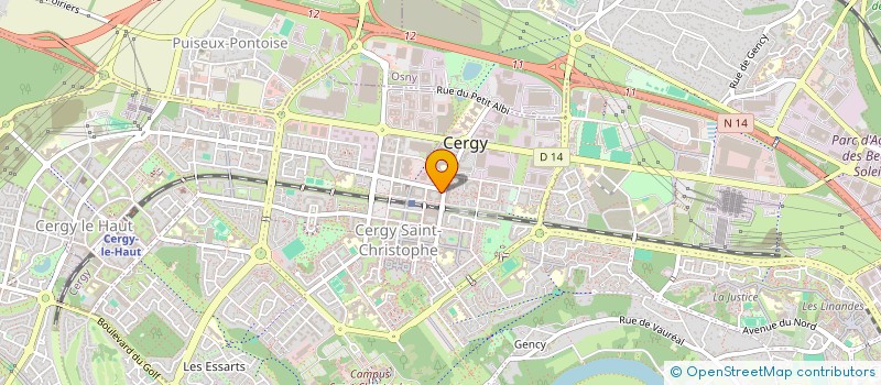 localisation de l'entreprise AMO2 à CERGY