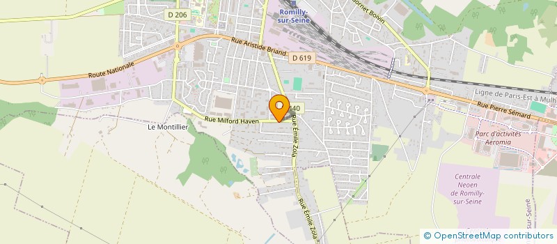 localisation de l'entreprise AMOA SOLUTIONS à ROMILLY-SUR-SEINE