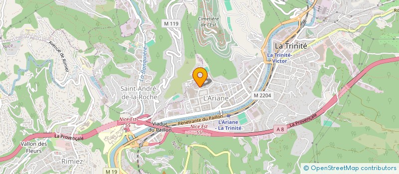 localisation de l'entreprise AMOBAT à NICE