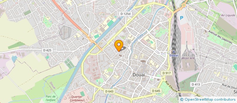 localisation de l'entreprise AMOBAT à DOUAI