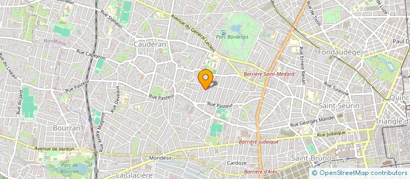 localisation de l'entreprise AMOBATIS à BORDEAUX