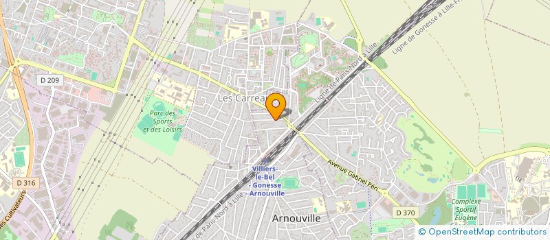 localisation de l'entreprise AMOD95  ARNOUVILLE