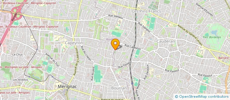 localisation de l'entreprise AMODEV SUD OUEST à BORDEAUX