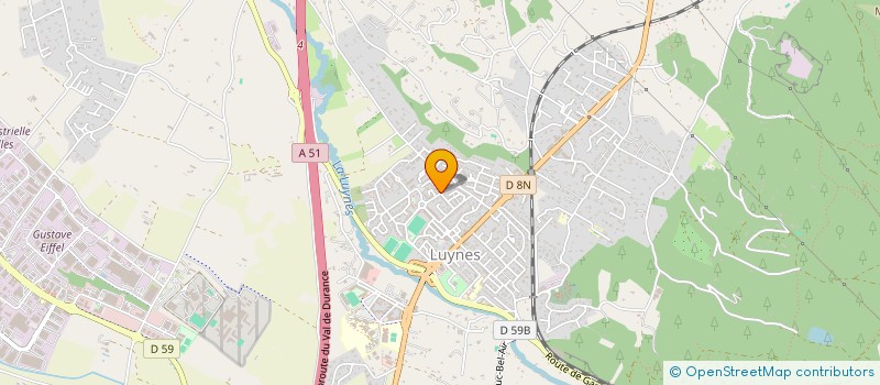 localisation de l'entreprise AMODRU ELECTRICITE à AIX-EN-PROVENCE