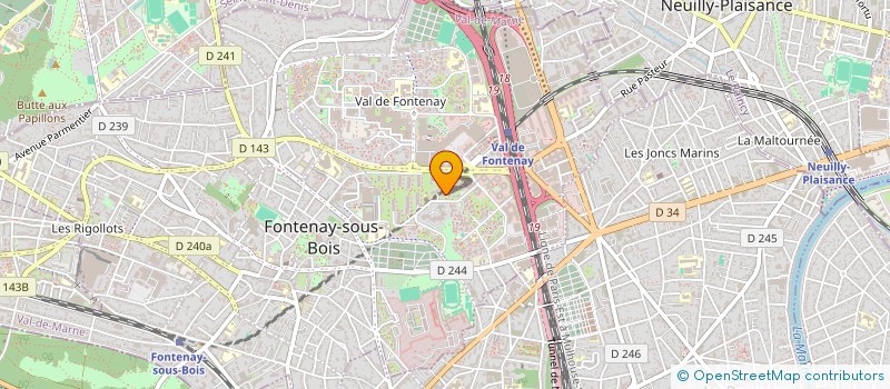localisation de l'entreprise AMOENUS à FONTENAY-SOUS-BOIS