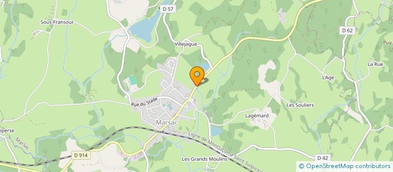 localisation de l'entreprise AMOEX à MARSAC