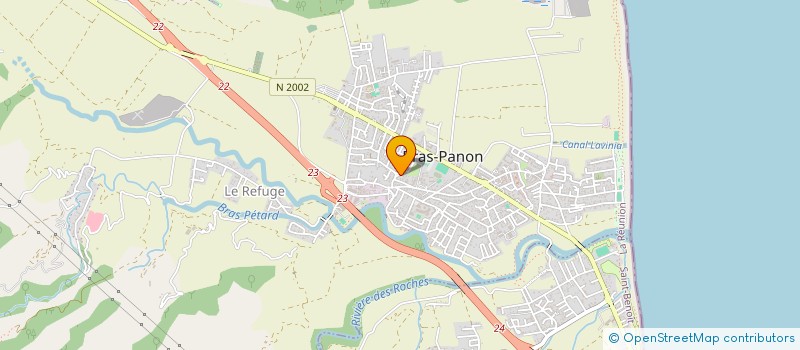 localisation de l'entreprise AMOI - ANGLADE METAL OCEAN INDIEN  BRAS-PANON