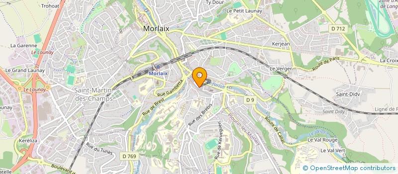 localisation de l'entreprise AMOK - ASSOCIATION MORLAISIENNE OEUVRANT POUR LA CULTURE à MORLAIX