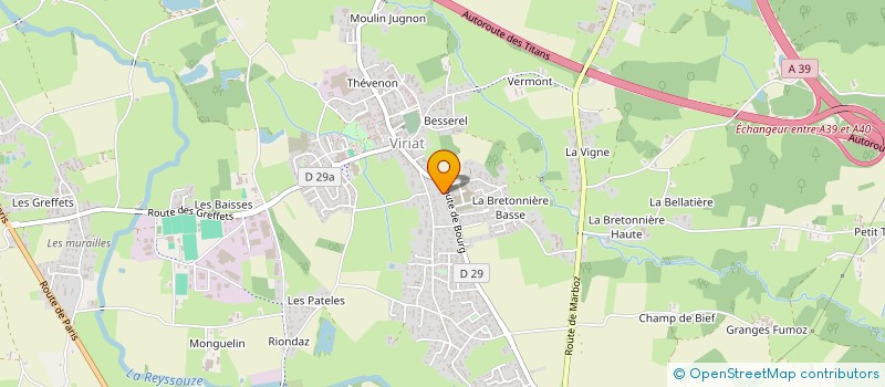 localisation de l'entreprise AMOLIGNA à VIRIAT