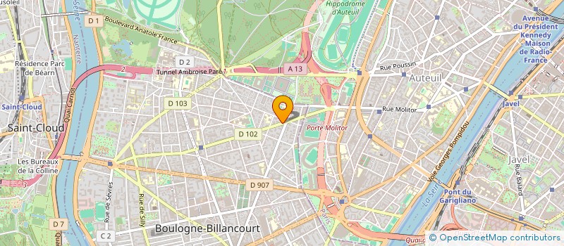 localisation de l'entreprise AMON 156 à BOULOGNE-BILLANCOURT