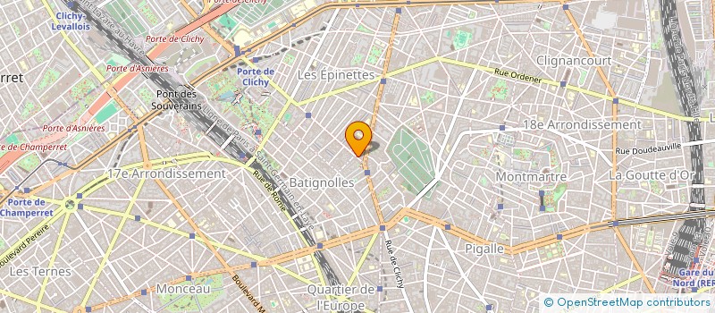 localisation de l'entreprise AMON B.T.P.  PARIS