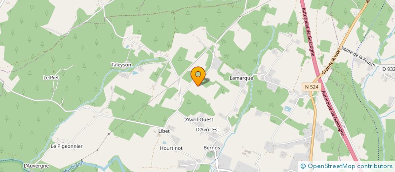 localisation de l'entreprise AMON GROUPE  BERNOS-BEAULAC