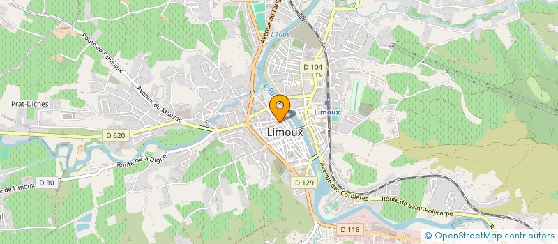 localisation de l'entreprise AMON INGENIERIE à LIMOUX