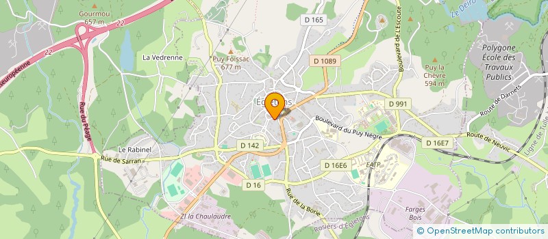localisation de l'entreprise AMON INGENIERIE & FORMATION à EGLETONS
