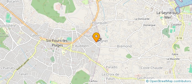 localisation de l'entreprise AMON PRODUCTION à SIX-FOURS-LES-PLAGES