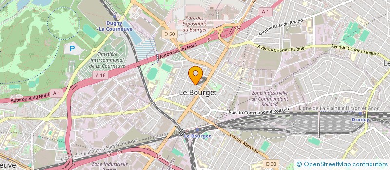 localisation de l'entreprise AMONEC à LE BOURGET