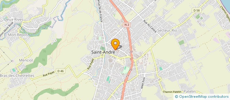 localisation de l'entreprise AMONY ORTHOPTISTE à SAINT-ANDRE