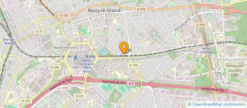 localisation de l'entreprise AMOO CONSEIL  NOISY-LE-GRAND