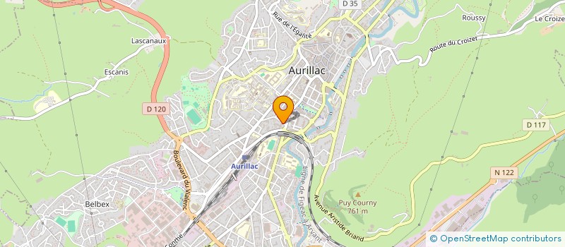 localisation de l'entreprise AMOPC15 à AURILLAC