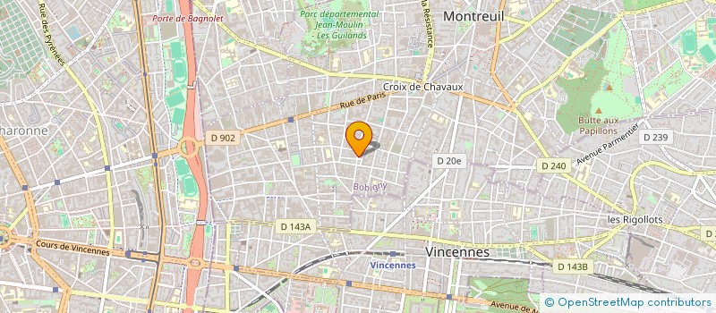 localisation de l'entreprise AMOPRIM à MONTREUIL