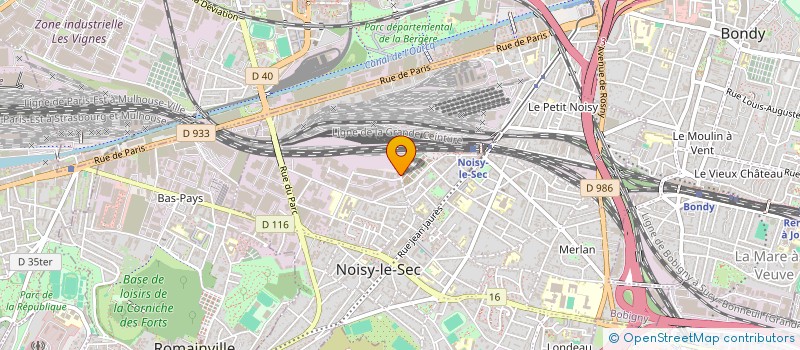 localisation de l'entreprise AMOPTI à NOISY-LE-SEC