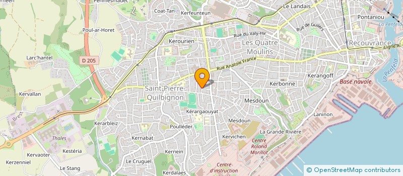 localisation de l'entreprise AMOR à BREST