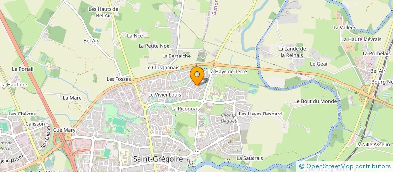 localisation de l'entreprise AMOR  SAINT-GREGOIRE