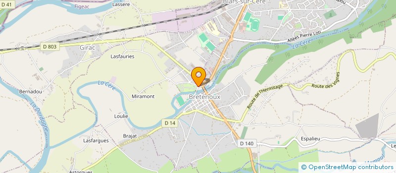 localisation de l'entreprise AMOR  GIRAC