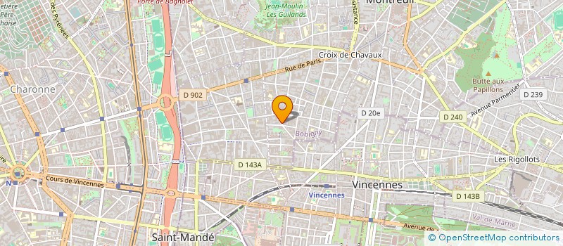 localisation de l'entreprise AMOR Y PAN à MONTREUIL