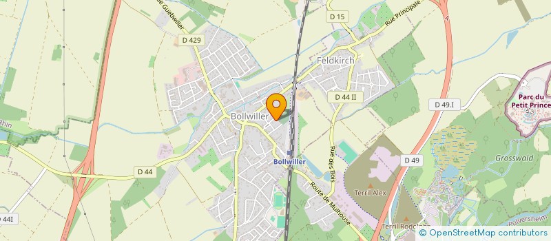 localisation de l'entreprise AMORE DI CAFFE  BOLLWILLER