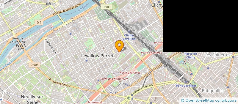 localisation de l'entreprise AMORE E FANTASIA à LEVALLOIS-PERRET