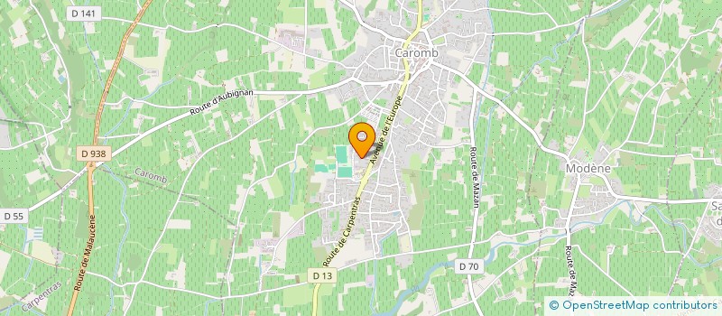 localisation de l'entreprise AMORETTI  CAROMB