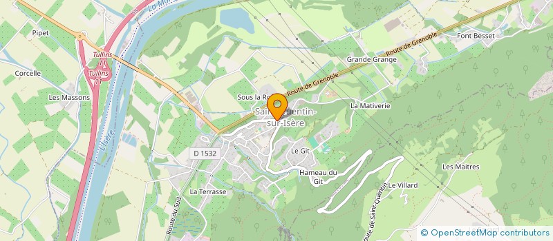 localisation de l'entreprise AMORIBELLO  SAINT-QUENTIN-SUR-ISERE