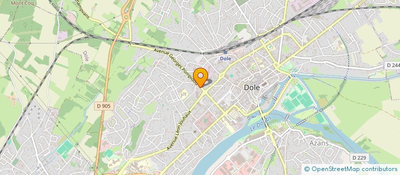 localisation de l'entreprise AMORIFE INTERNATIONAL à DOLE