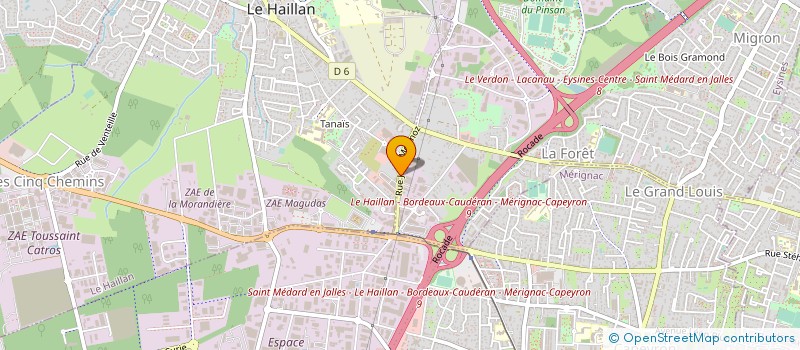 localisation de l'entreprise AMORIM FRANCE  EYSINES