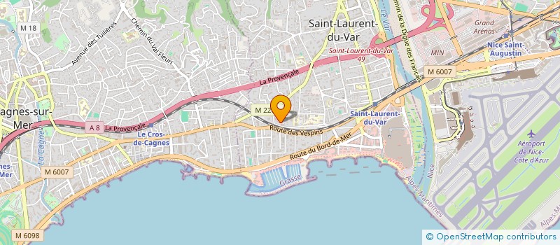 localisation de l'entreprise AMORO à SAINT-LAURENT-DU-VAR