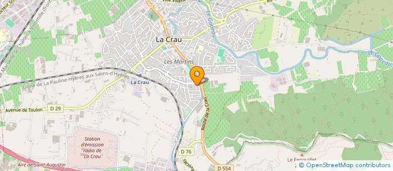 localisation de l'entreprise AMOROS DIFFUSION PLOMBERIE  LA CRAU