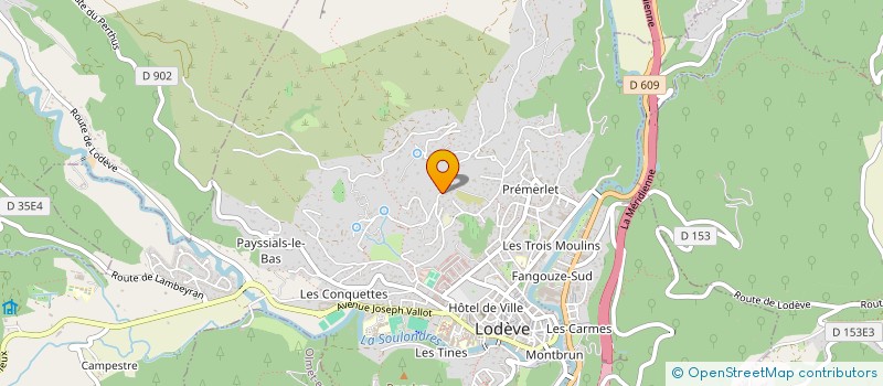 localisation de l'entreprise AMOROSO  LODEVE