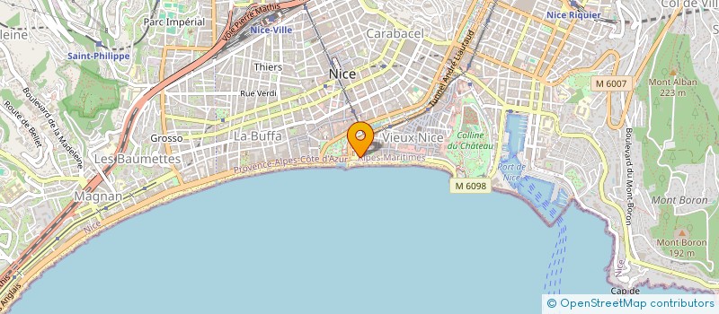 localisation de l'entreprise AMORPHOUS DANCE COMPANY - FRANCESCO CURCI  NICE