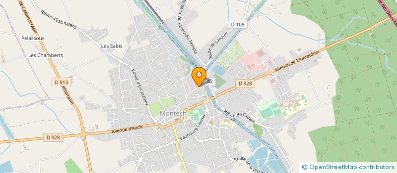 localisation de l'entreprise AMORTISSEUR DONERRE à MONTECH