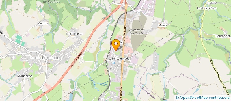 localisation de l'entreprise AMORTISSEURS VIAROUGE  LUC-LA-PRIMAUBE