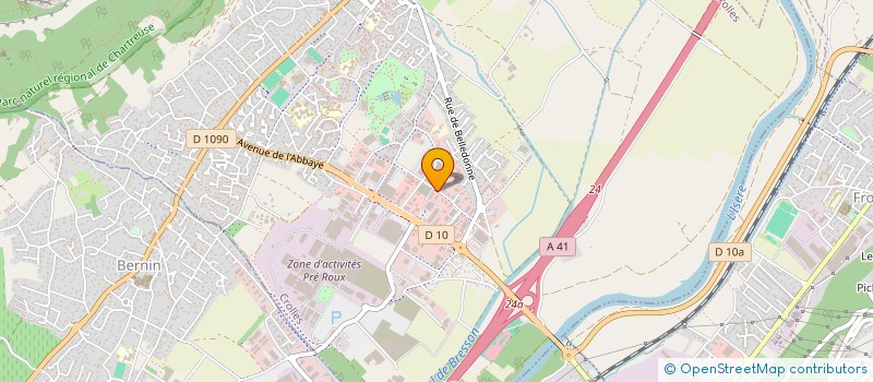 localisation de l'entreprise AMOS à CROLLES