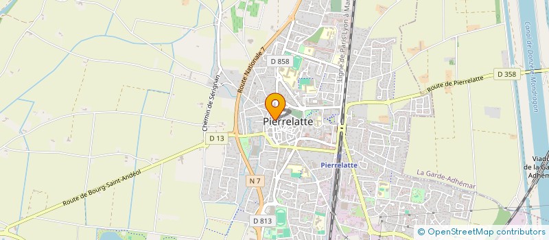 localisation de l'entreprise AMOS à PIERRELATTE