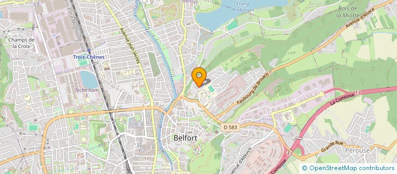 localisation de l'entreprise AMOS CONCEPT SARL à BELFORT