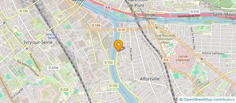 localisation de l'entreprise AMOS CONSEIL à ALFORTVILLE