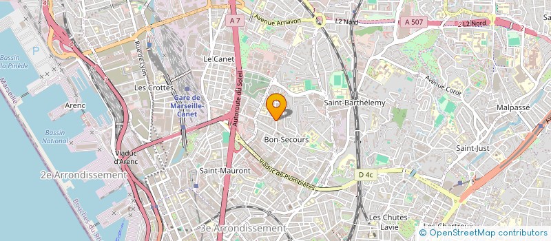localisation de l'entreprise AMOS SERVICES à MARSEILLE