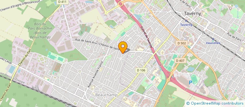 localisation de l'entreprise AMOSERV à BEAUCHAMP