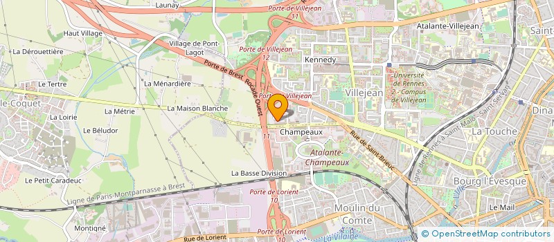 localisation de l'entreprise AMOSSYS à RENNES