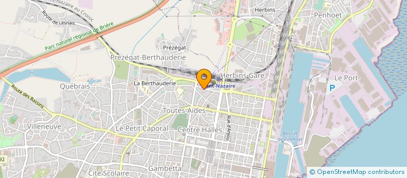 localisation de l'entreprise AMOTEX à SAINT-NAZAIRE